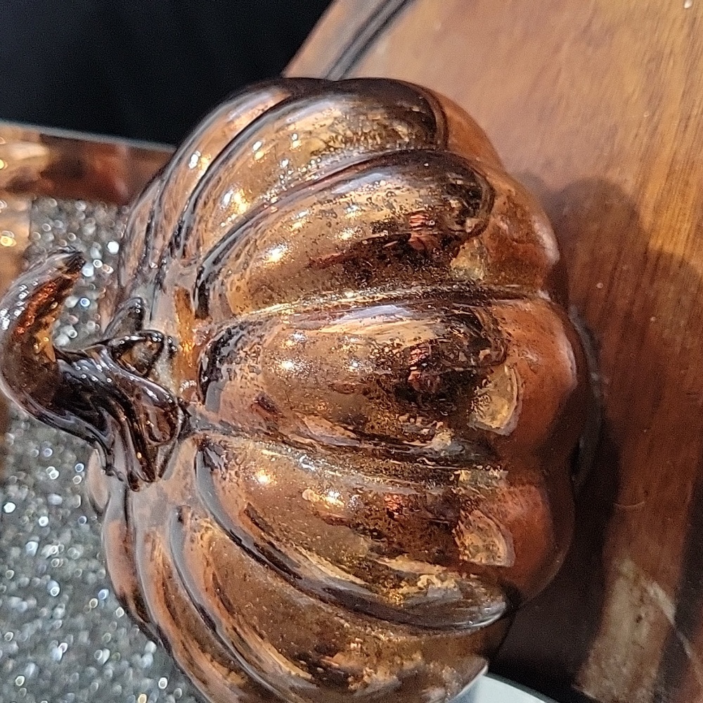 Copper Pumpkin Decor